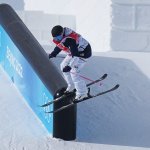Maggie Voisin of Team USA performs a trick during the Women's Freestyle Skiing Freeski Slopestyle final on day 11 of the 2022 Winter Olympics at Genting Snow Park on Feb. 15, 2022, in Zhangjiakou, China.