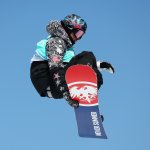 Chris Corning of Team USA performs a trick in practice ahead of the Men's Snowboard Big Air final on day 11 of the Beijing Winter Olympics at Big Air Shougang on Feb. 15, 2022, in Beijing, China.