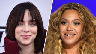 Billie Eilish (left) and Beyonce (right).