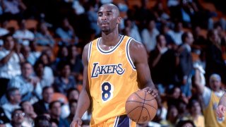 Kobe Bryant is pictured as a rookie.