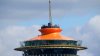 Seattle's Space Needle Painted Original Gold for Anniversary