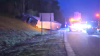 Tractor Trailer Rollover Crash on I-93 in Canton