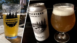 Beers available at Timberyard Brewing Company in East Brookfield, Massachusetts