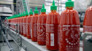 Sriracha chili sauce is produced at the Huy Fong Foods factory