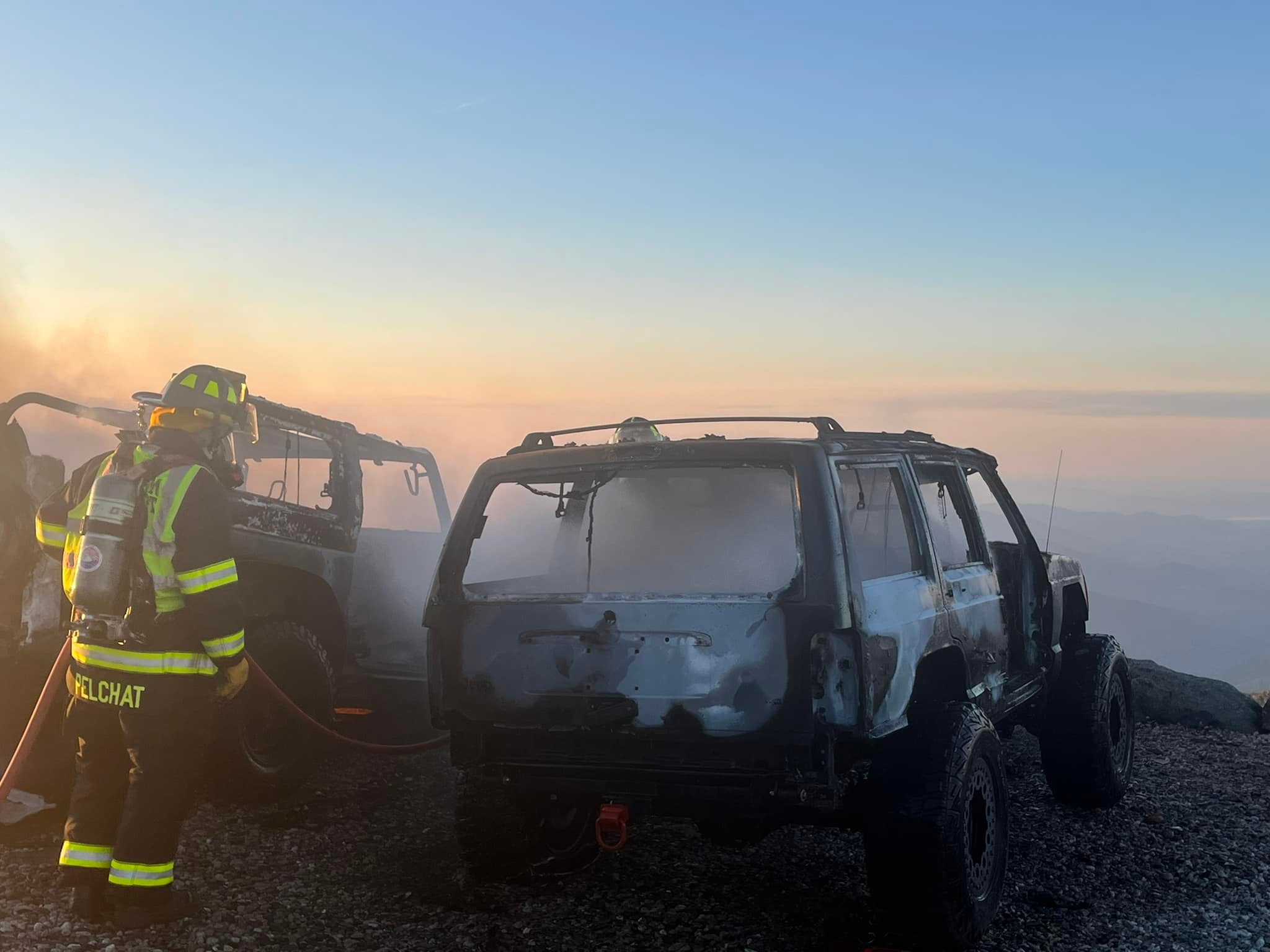 Mt. Washington Car Fire Winds Help Destroy 3 SUVs NECN