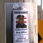 A "missing" flyer for Mansfield Police Chief Ron Sellon