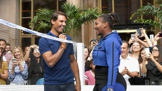 Rafael Nadal and Serena Williams attend 2018 Lotte New York Palace Invitational on August 23, 2018 in New York City.