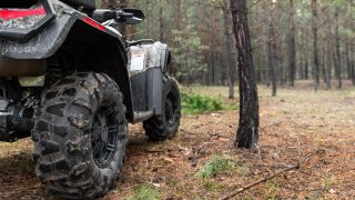 File photo of an ATV in the woods