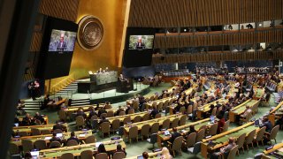 United Nations General Assembly Holds Tenth Annual Review Of The Nuclear Non-Proliferation Treaty