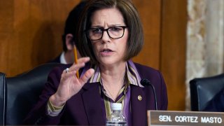 FILE - U.S. Sen. Catherine Cortez Masto, D-Nev.