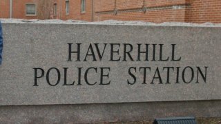 A file photo of a sign outside the Haverhill Police Department
