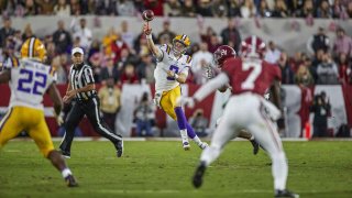 The last time the No. 1 and No. 2 teams in college football played each other, Joe Burrow led LSU to a 46-41 win over Alabama.