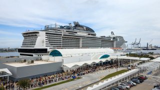 MSC Meraviglia is docked in Port Canaveral on Oct. 13, 2022.