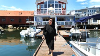 Gloucester, MA – June 29: Chef Barbara Lynch is opening her first restaurant in more than a decade in The Rudder. (Photo by John Tlumacki/The Boston Globe via Getty Images)