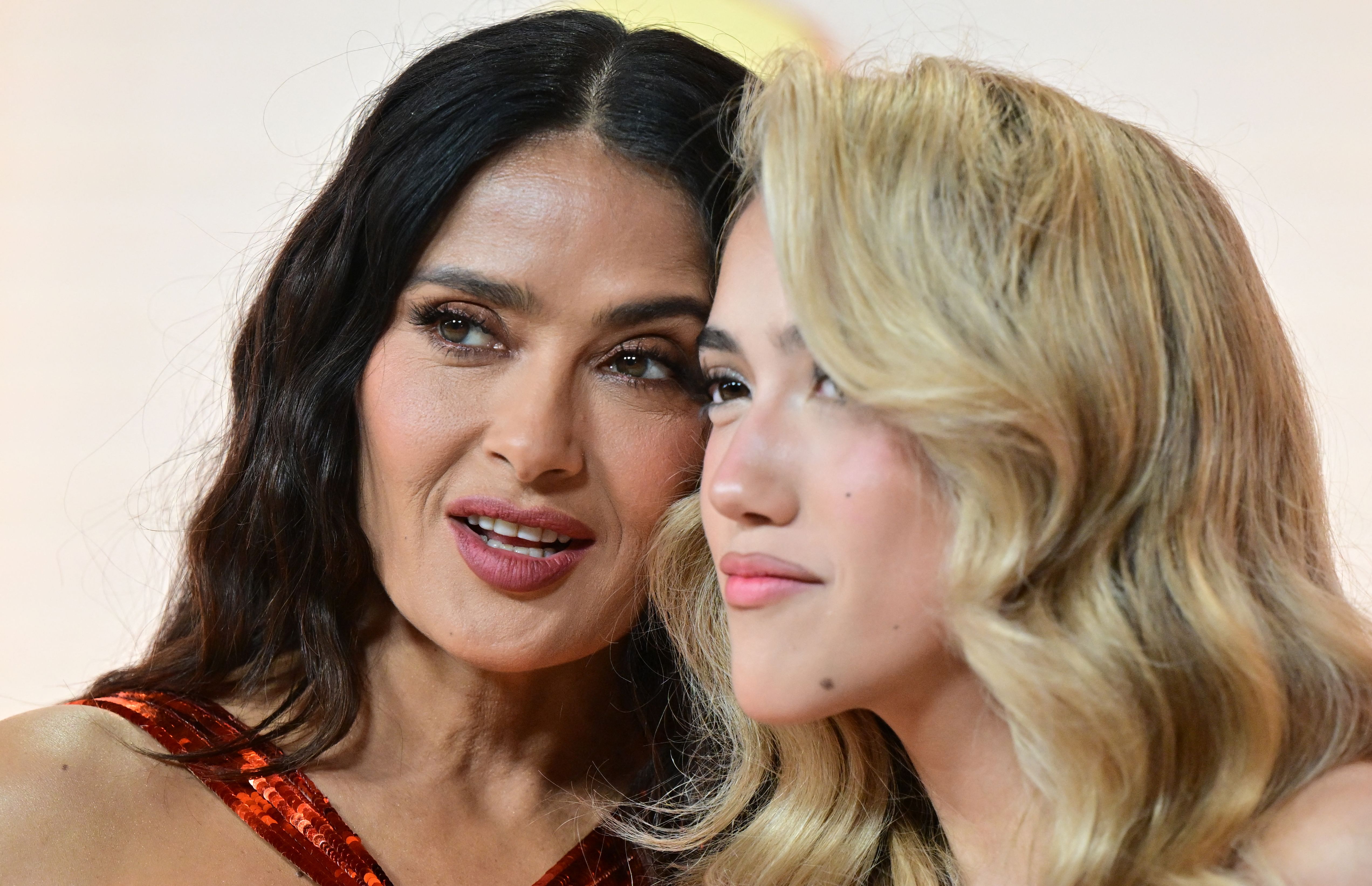 Salma Hayek and Daughter Wore Valentina Coordinating Oscars Looks