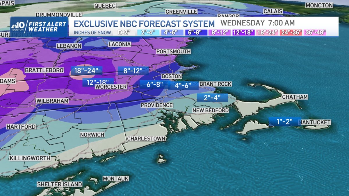 Nor’easter Blasts Massachusetts: Live Radar, Snowfall Totals and Timing ...