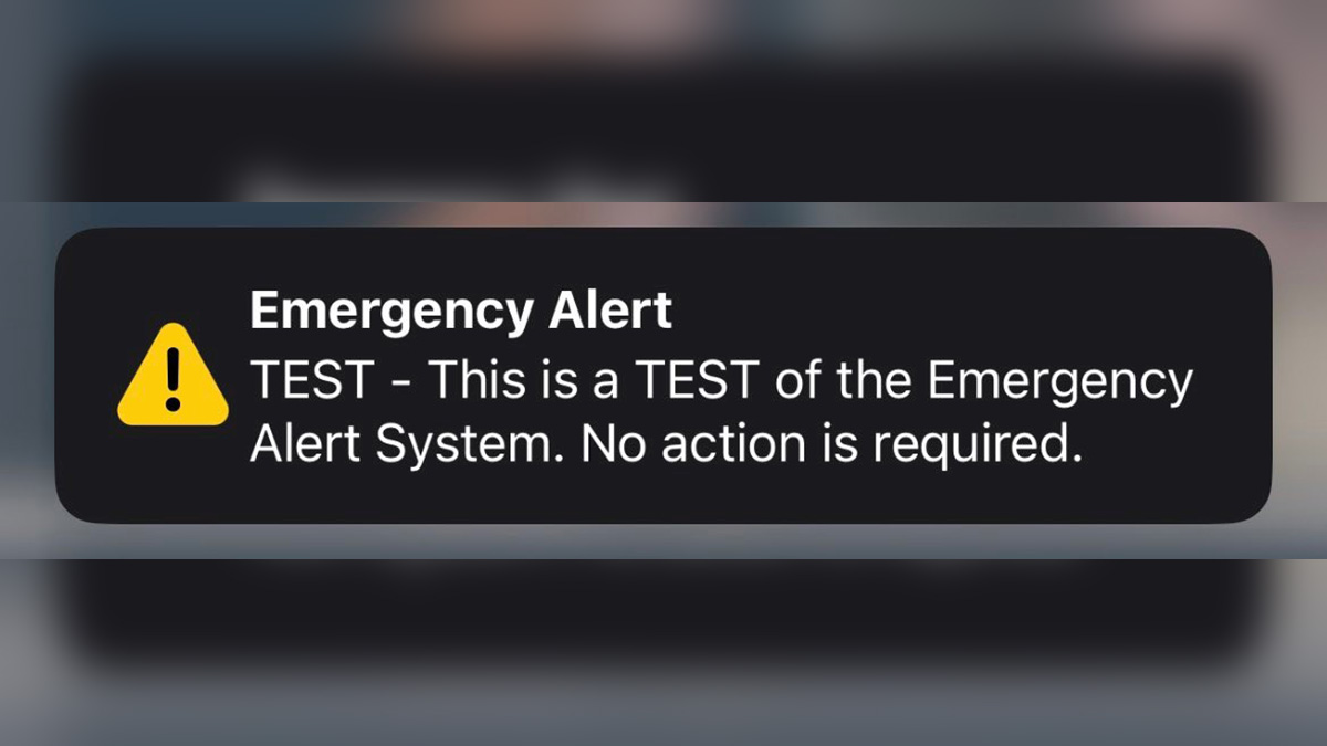 Cell phones, TVs and radios will get an emergency alert will on Oct
