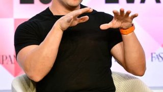 Airbnb CEO and co-founder Brian Chesky speaks at The Fast Company Innovation Festival on September 21, 2022, in New York.