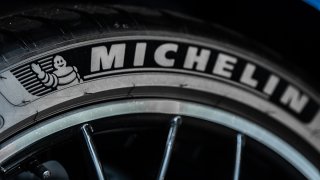 File photo of Michelin tire logo