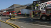 Firefighters Battle Blaze in Everett