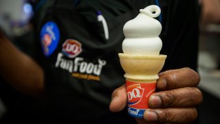 A Dairy Queen ice cream cone