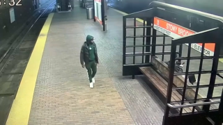 A person of interest in a case of lewd conduct at the Orange Line's Jackson Square Station in Boston.