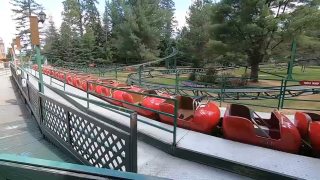 Rudy's Rapid Transit roller coaster at Santa's Village