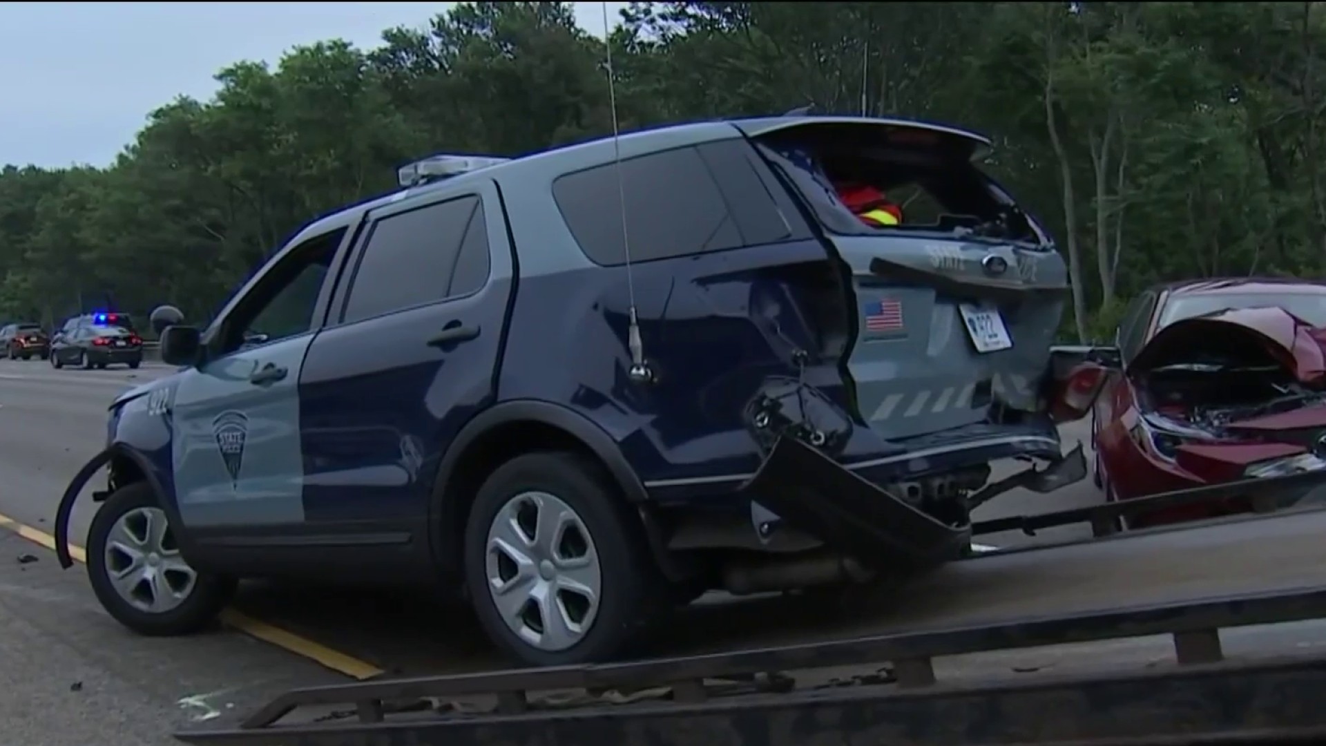 Massachusetts State Trooper Struck By Vehicle – NECN