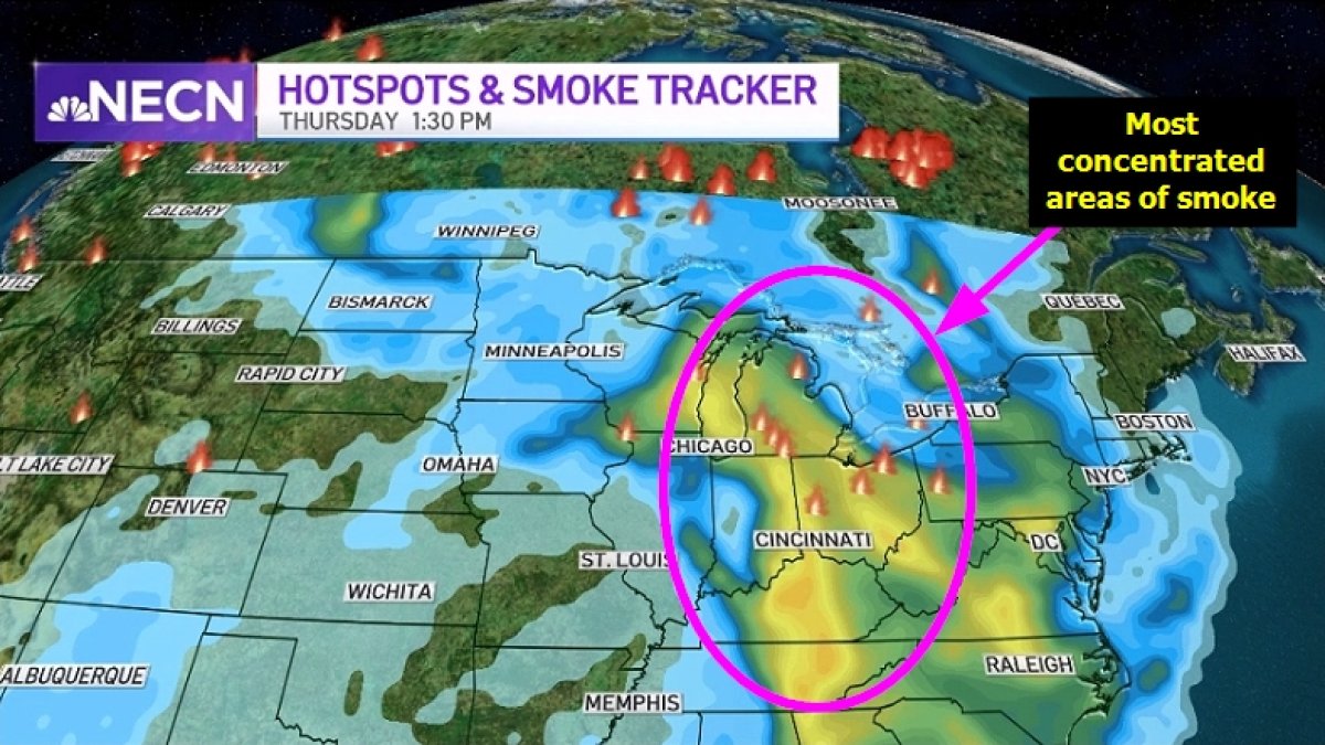 New England Air Quality Affected By Wildfire Smoke Necn