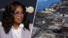 Oprah helps out at Maui shelter for fire evacuees
