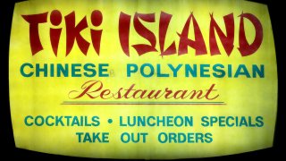 This file photo shows the sign outside the Tiki Island restaurant in Medford.