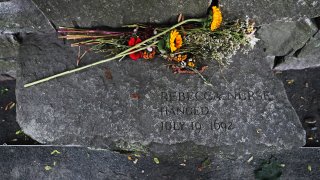 SALEM, MA – SEPTEMBER 26: The memorial to Rebecca Nurse, who was executed for witchcraft, is pictured at the Salem Witch Memorial in Salem, MA on Sep. 26, 2019. The legacy of the Salem witch trials is complicated. During October, tourists flock to the North Shore city from around the world to celebrate the contemporary idea of witchcraft tied to Halloween. Others like author, historian, and Salem State University interim dean and professor Emerson Tad Baker, focus on the rush to judgment and the innocent lives and families that were destroyed by the 1692 trials. (Photo by Jim Davis/The Boston Globe via Getty Images)