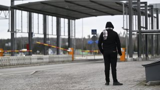 The Nuijamaa border check point in Lappeenranta, Finland, on Nov. 15, 2023.