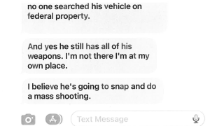 Texts sent in reference to the man who would later kill 18 people in two mass shootings in Lewiston, Maine. The texts, released by the Sagadahoc County Sheriff's Office, were sent in September.