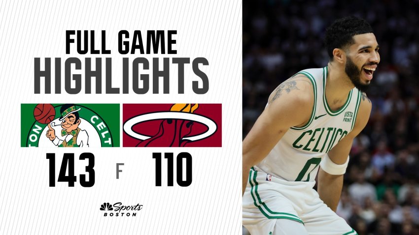 HIGHLIGHTS: Celtics put up 77 first-half points in dominant win over Heat