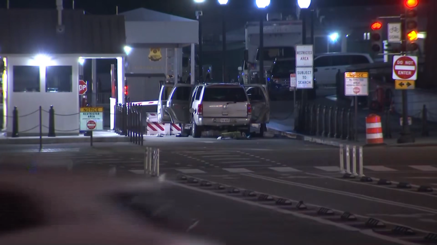 Car crashed into a White House gate.