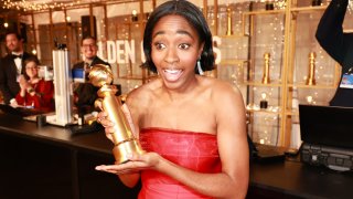 Winner Ayo Edebiri at the 2024 Billboard Golden Globes After Party held at the Beverly Hilton Hotel on Sunday, Jan. 7, 2024.