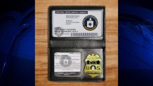 An image of a purported CIA badge that was sent to Alice in a text from an apparent scammer.