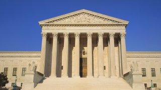 View of entire US Supreme Court Building, Washington DC