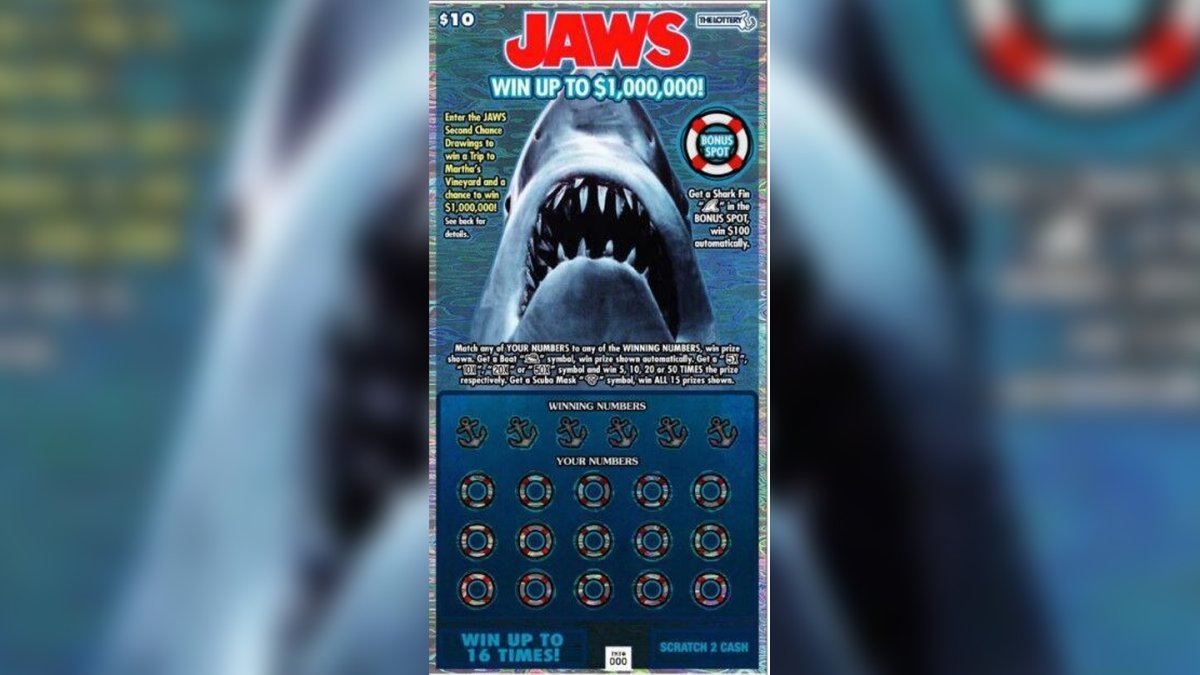 Massachusetts Lottery launching new ‘Jaws’-themed scratch ticket – NECN