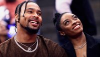 Simone Biles says husband Jonathan Owens' attendance at her 2024 season debut was ‘a huge thing for him'