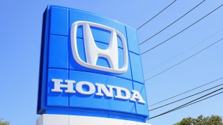 File photo of Honda logo on sign