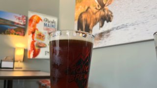 A beer inside Kittery's Maine Beer Cafe