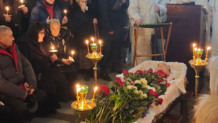 In this photo released by Navalny Team, relatives and friends pay their last respects at the coffin of Russian opposition leader Alexei Navalny in the Church of the Icon of the Mother of God Soothe My Sorrows, in Moscow, Russia, Friday, March 1, 2024.