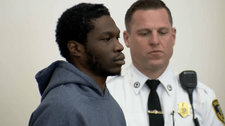 Dejan Belnavis in a Worcester, Massachusetts, court on Friday, March 29, 2024, to face charges including murder in a double shooting that left a mother and daughter dead.