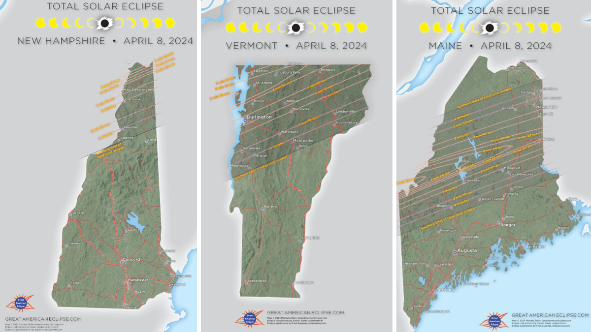 2024 solar eclipse Where to watch it in NH, Vermont and Maine NECN