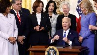 Biden signs executive order on advancing study of women's health while chiding ‘backward' GOP ideas