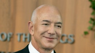 Jeff Bezos attends at “The Lord Of The Rings: The Rings Of Power” World Premiere in August, 2022.