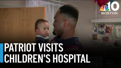Patriots player visits Franciscan Children's Hospital
