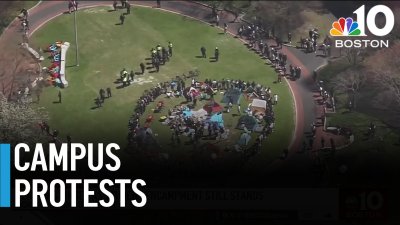 Protest encampments lead to arrests and tension on college campuses